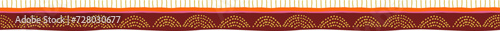 Decorative border with tribal pattern