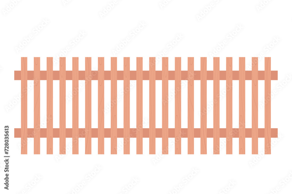Rustic wooden fence for a summer residence Rustic wooden fence for a summer residence