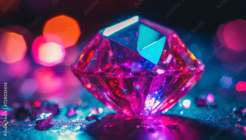 bright crystal. neon color bright crystal. neon color