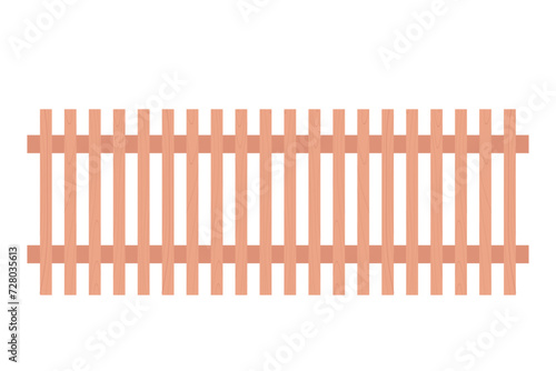 Rustic wooden fence for a summer residence
