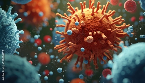 Close-up of a Corona Virus