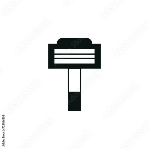 barber razor vector type icon