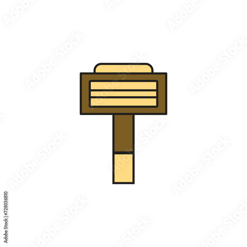 barber razor vector type icon