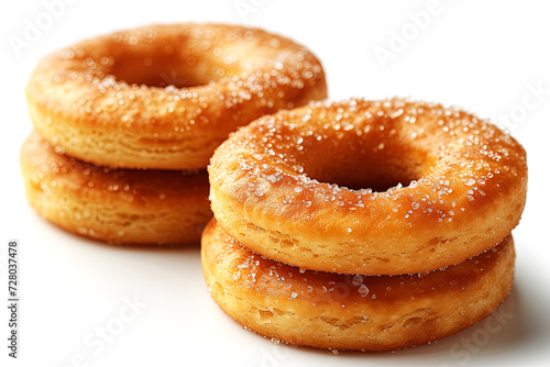 Sugar Ring Donut Isolated on a White Background