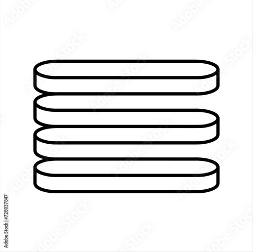 Optical illusion vector illustration. Puzzle. Brain teaser. Black and white