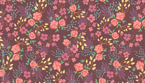 Wallpaper Mural Motif fleurs de printemps Torontodigital.ca