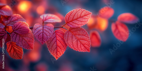 Viele schöne Pink und rote Blätter als Hintergrundmotiv und Druckvorlage, ai generativ