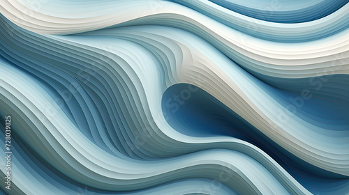 Repetitive waves or ripples, forming a soothing and dynamic background reminiscent of fluid and organic movement Ai Generative