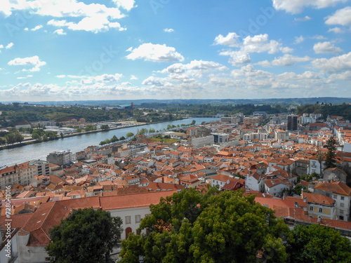 Aerial view of Coimbra, Portugal 