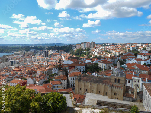 Aerial view of Coimbra, Portugal