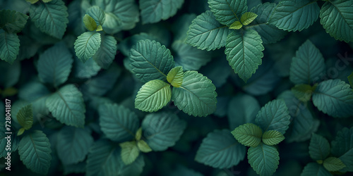 Viele schöne grüne Blätter als Hintergrundmotiv und Druckvorlage, ai generativ