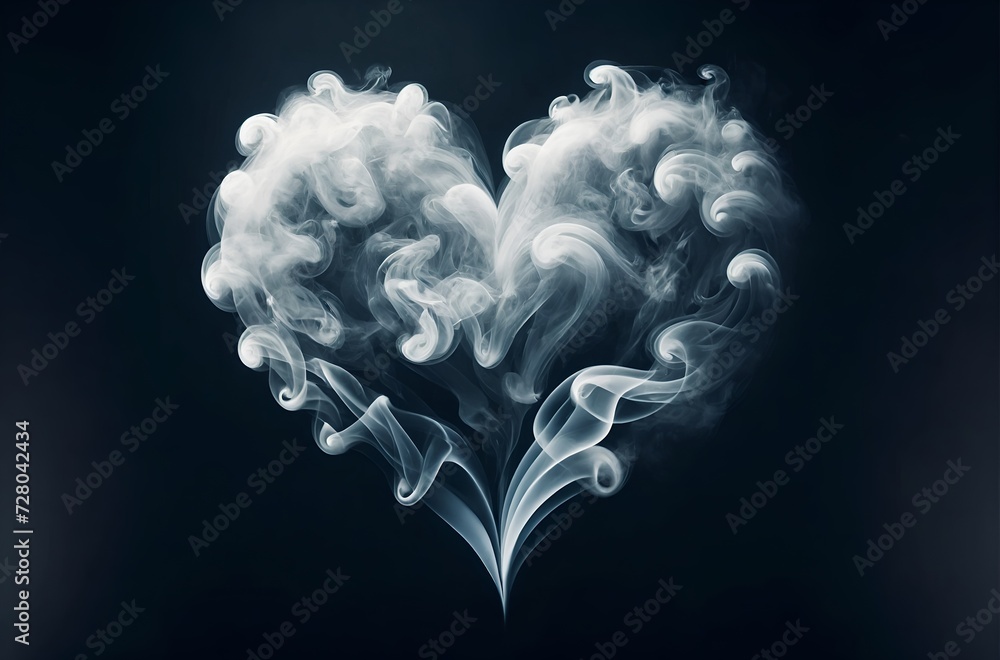 white smoke forming the shape of a heart white smoke forming the shape of a heart