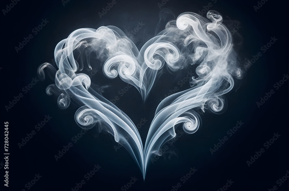 white smoke forming the shape of a heart white smoke forming the shape of a heart