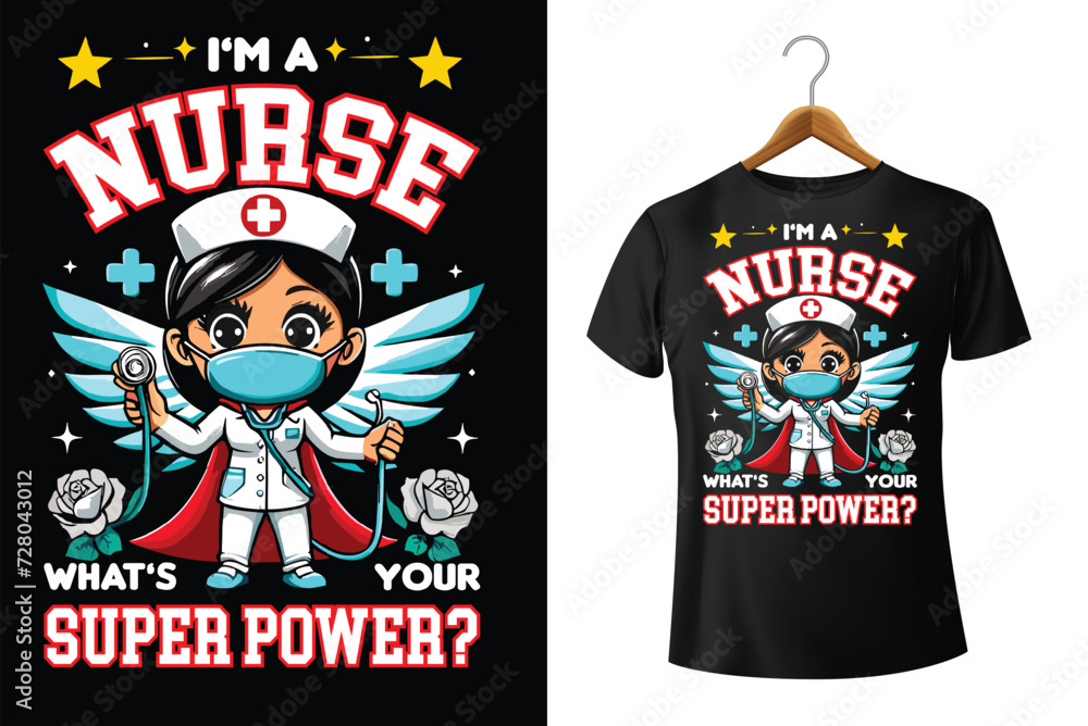 Nurse T-shirt design 