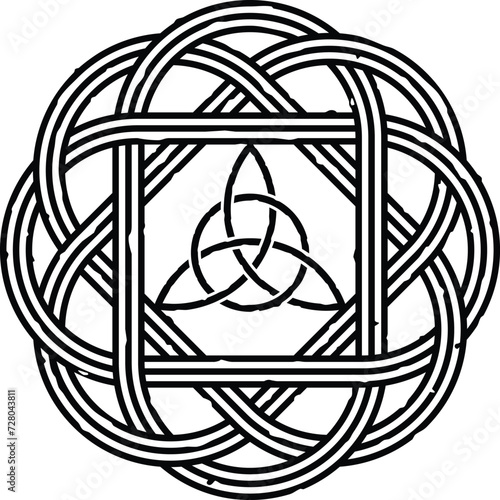 Celtic Knot with Triquetra in Center