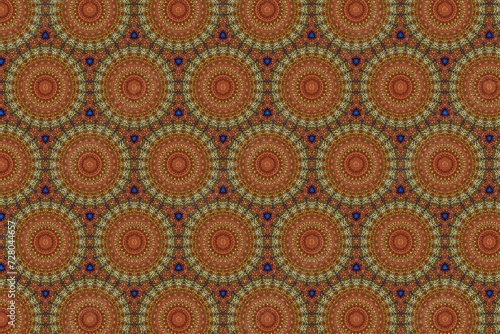 floral seamless mandala pattern background