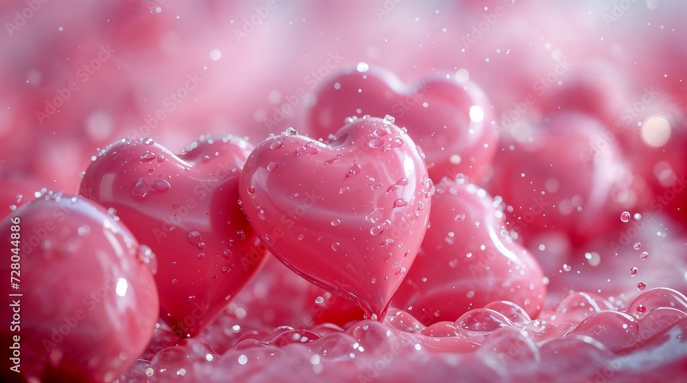 Futuristic Balloon Hearts: Organic and Molecular Elegance Futuristic Balloon Hearts: Organic and Molecular Elegance