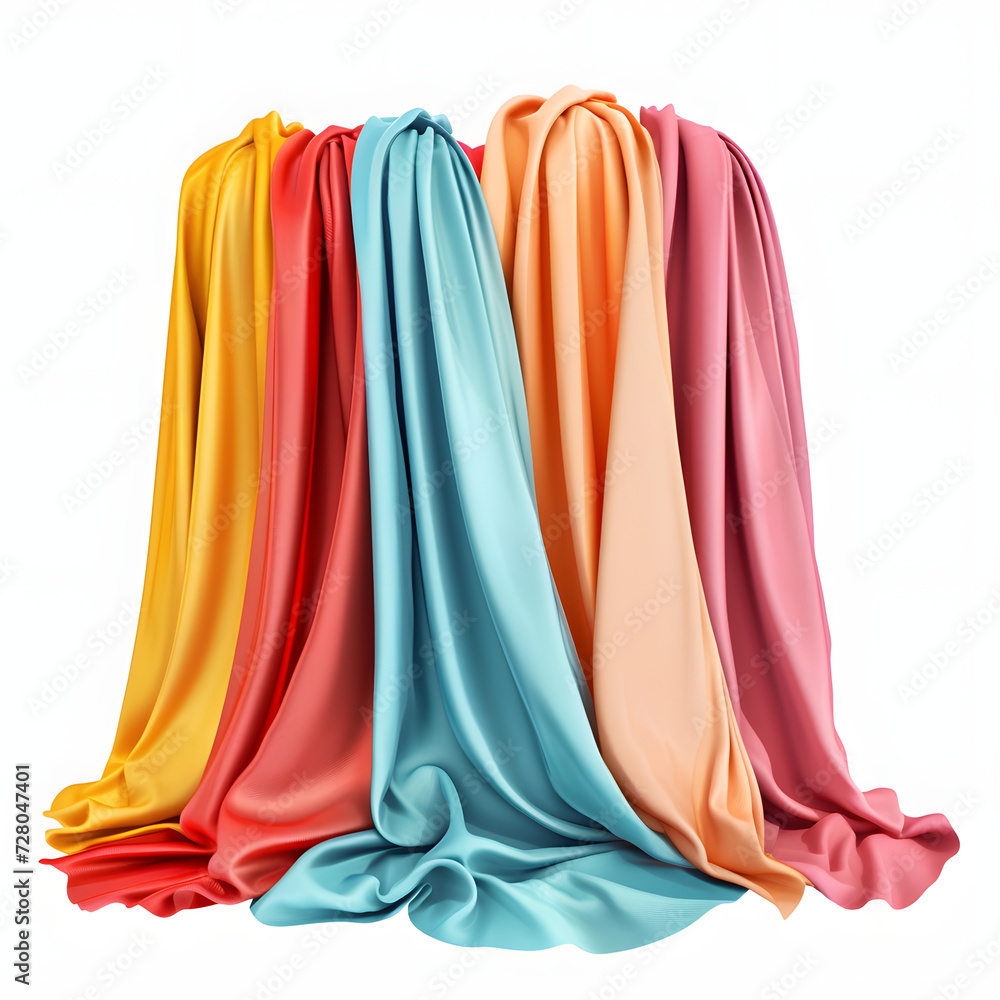 Fabric isolated on white background, pop-art, png
