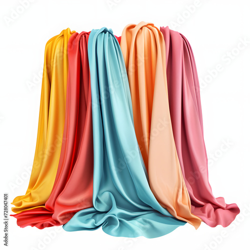 Fabric isolated on white background, pop-art, png
