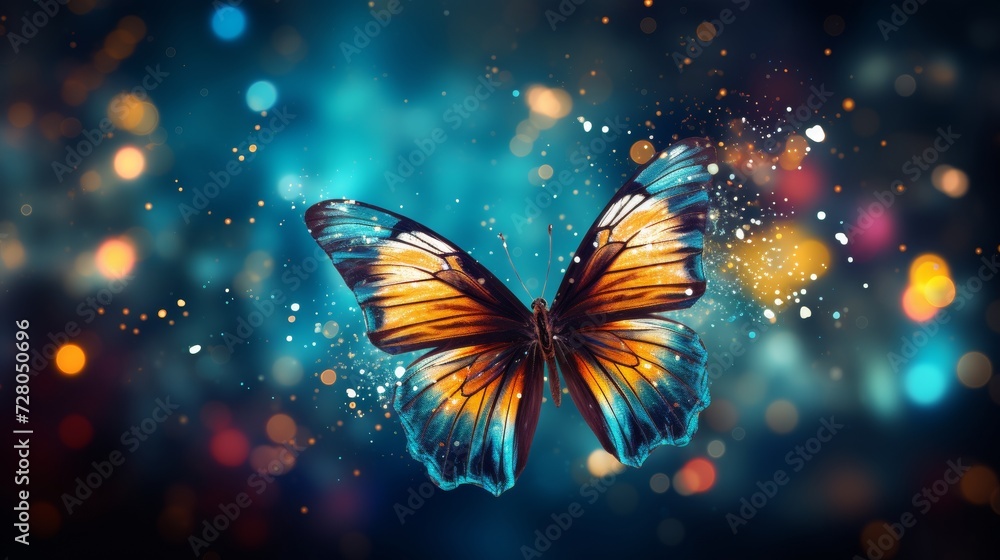 Butterfly in Flight Artistic Interpretation