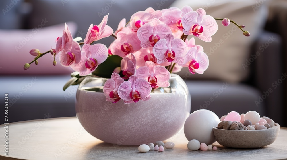 Elegant Orchid Arrangement in Vase Elegant Orchid Arrangement in Vase