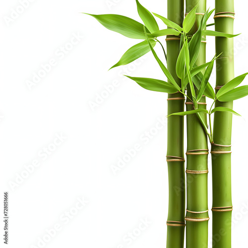 Bamboo isolated on white background, png 