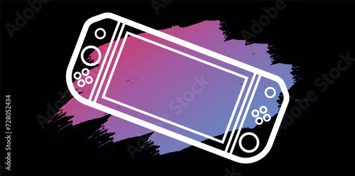 Gamepad, joypad, icon. Gamepads. Helm. Video game controller, linear icon.