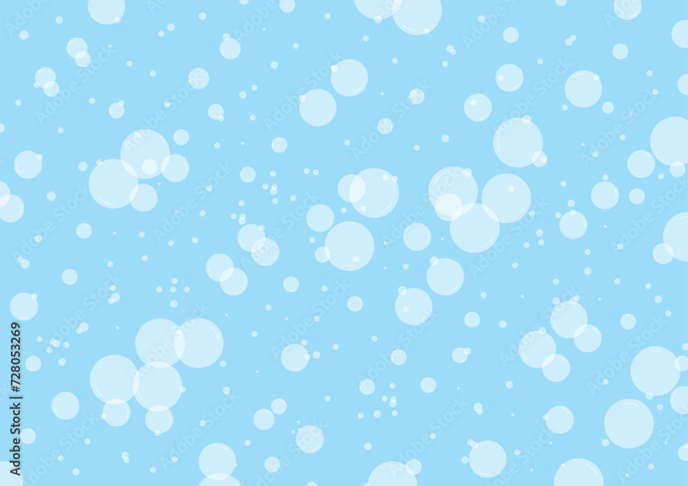 soap bubbles bubbles on blue background. soap bubble background