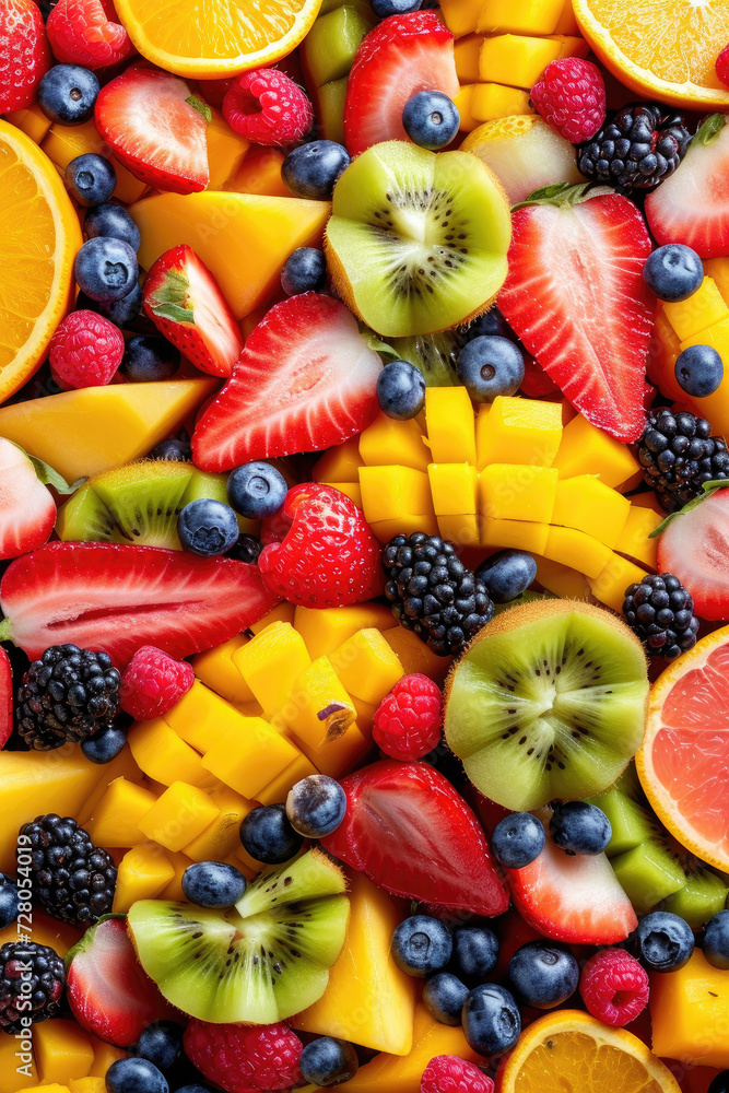 Visually Vibrant Fruit Feast, street food and haute cuisine