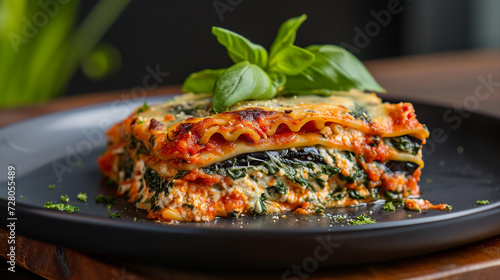 Eggplant Lasagna with Ricotta and Spinach