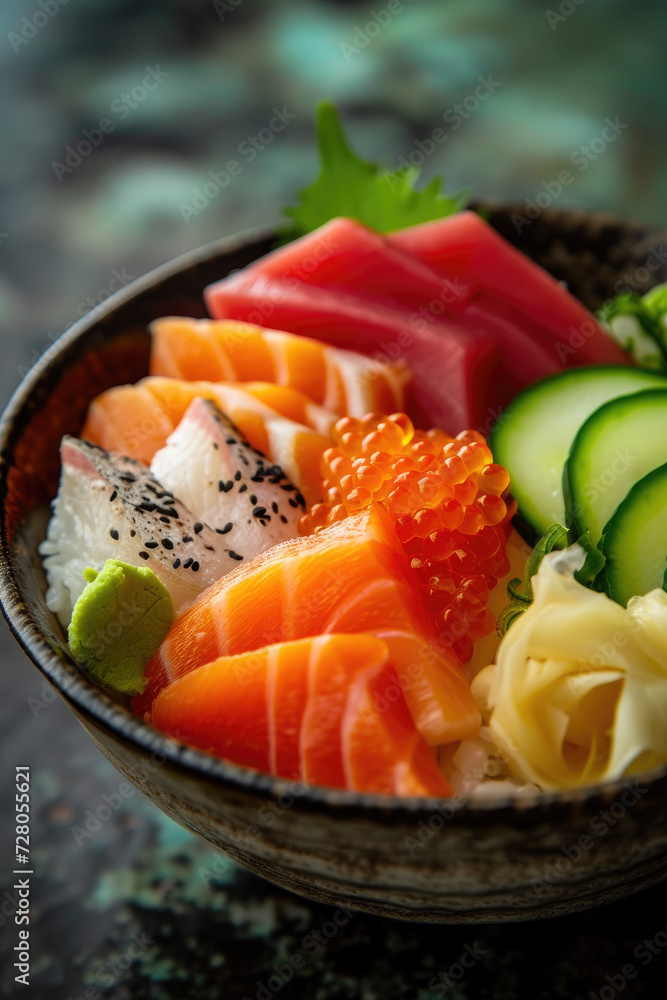 Visually Delicious Sushi Bowl, street food and haute cuisine Visually Delicious Sushi Bowl, street food and haute cuisine