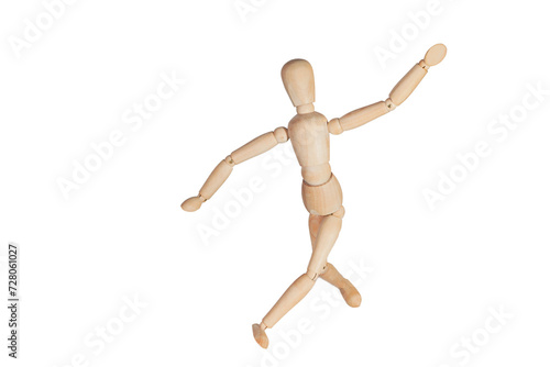 wooden puppet Used for modeling human gestures.