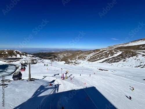 Snowy mountains at Sierra Nevada