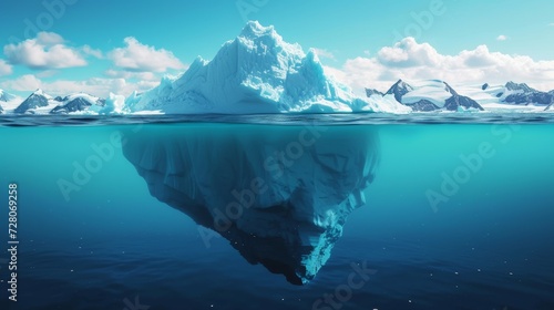 landscape with iceberg in water,global warming concept © Наталья Добровольска