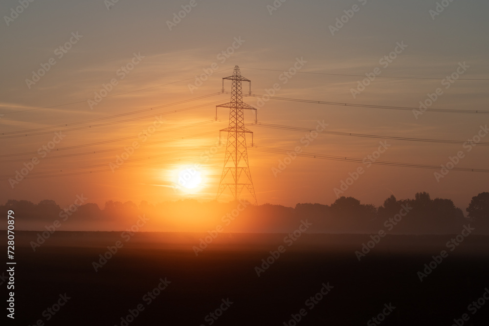 pylon in the sunset 