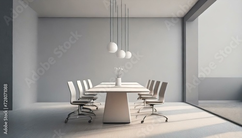 Elegance in Simplicity  Modern  Minimalist  and Professional Office Meeting Room
