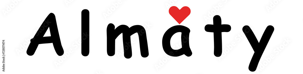 I love Almaty png I love Almaty png