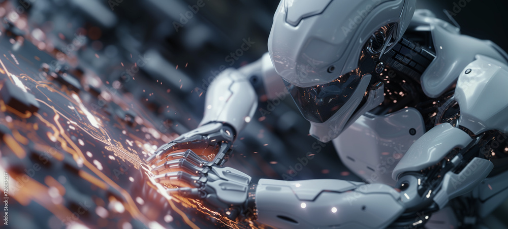 Fototapeta premium Robots that excel in complex tasks, such as micro-assembly and circuitry