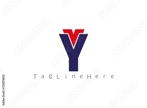 Stylish letter YV symbol, harmonizing innovation and tradition. A chic representation of contemporary aesthetics.