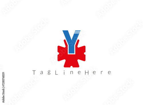 Stylish letter Y symbol, harmonizing innovation and tradition. A chic representation of contemporary aesthetics.