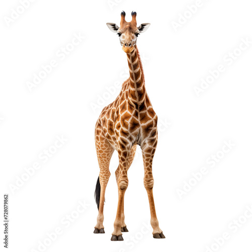 giraffe isolated on white © Buse