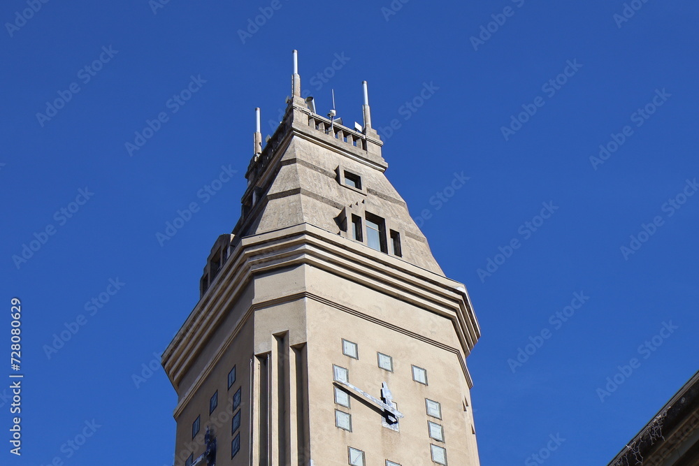 Obraz premium La mairie, vue de l'extérieur, ville de Privas, département de l'Ardèche, France