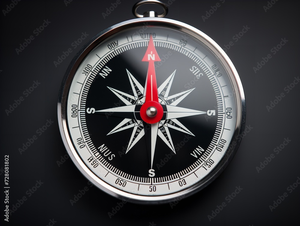 Compass Pointing North Direction and Purpose Isolated on White Background AI Generated Compass Pointing North Direction and Purpose Isolated on White Background AI Generated