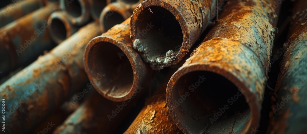 Discover the Intricate Beauty of Some Pipes from an Abandoned Mine
