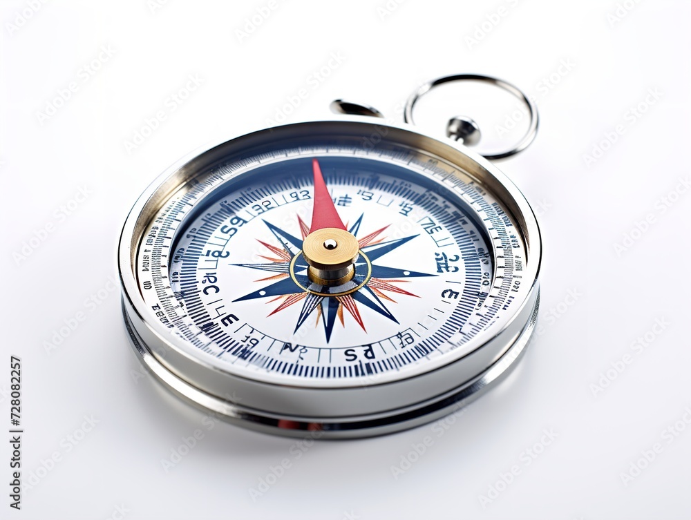Compass Pointing North Direction and Purpose Isolated on White Background AI Generated Compass Pointing North Direction and Purpose Isolated on White Background AI Generated