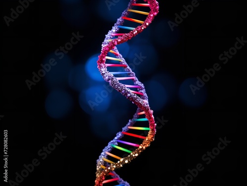 DNA Helix Unraveling Science and Identity Isolated on White Background AI Generated © VisualMarketplace