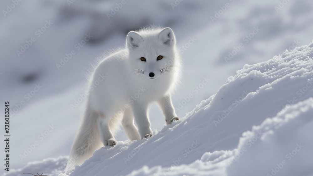 Arctic Fox Cub: A Snowy Encounter Arctic Fox Cub: A Snowy Encounter