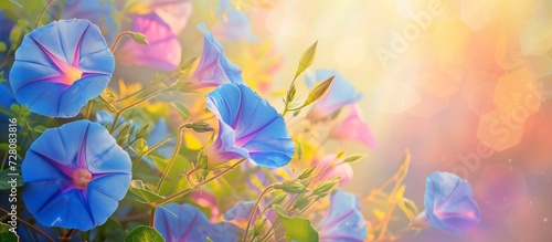 Mesmerizing Morning Glory: Spectacular Floral Background with Morning Glory Flowers