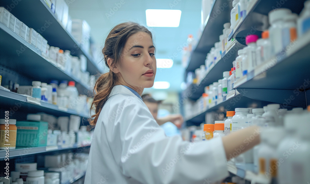 pharmacy technician team learning, non-blurry ; super detailed ; high end photography ; photorealistic ; same image details ; hyper realistic art ; 8k ; high definition pharmacy technician team learning, non-blurry ; super detailed ; high end photography ; photorealistic ; same image details ; hyper realistic art ; 8k ; high definition