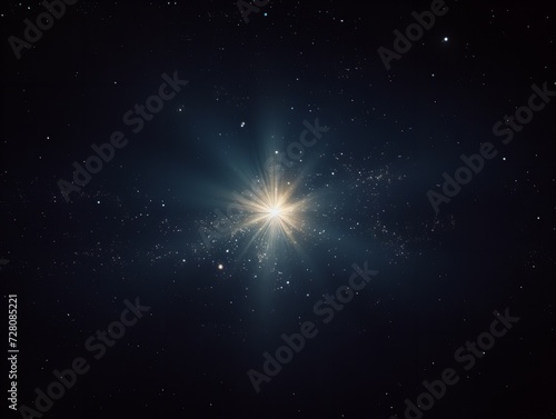 North Star Guiding Through Night Navigation and Hope Isolated on White Background AI Generated
